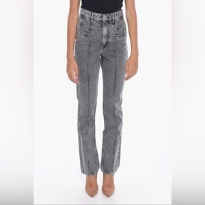 ISABEL MARANT “PANTALON NIROKA” GREY JEANS DENIM 36 NWT
